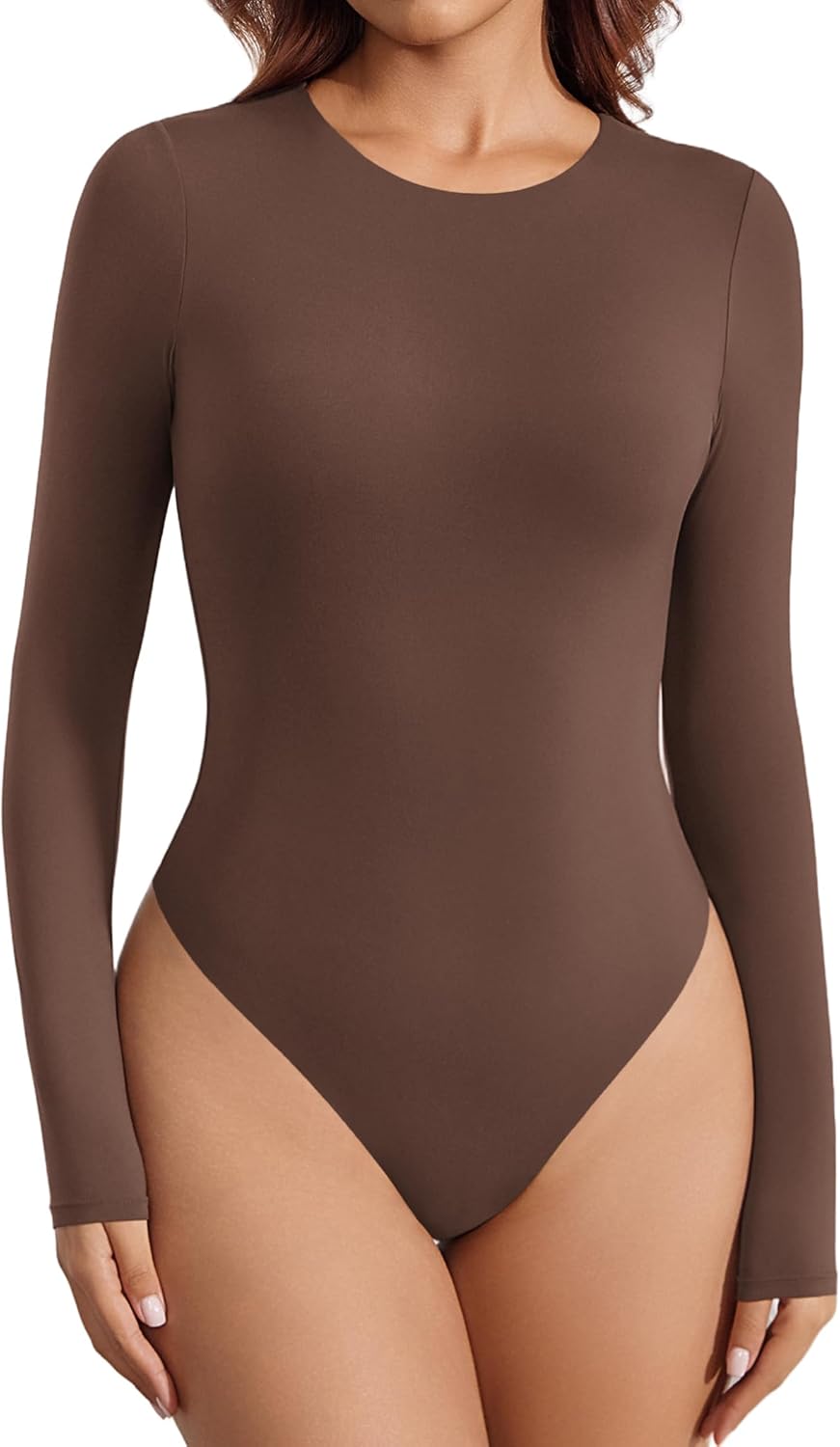 Avidlove Women's Crew Neck Long Sleeve Bodysuit for Style
