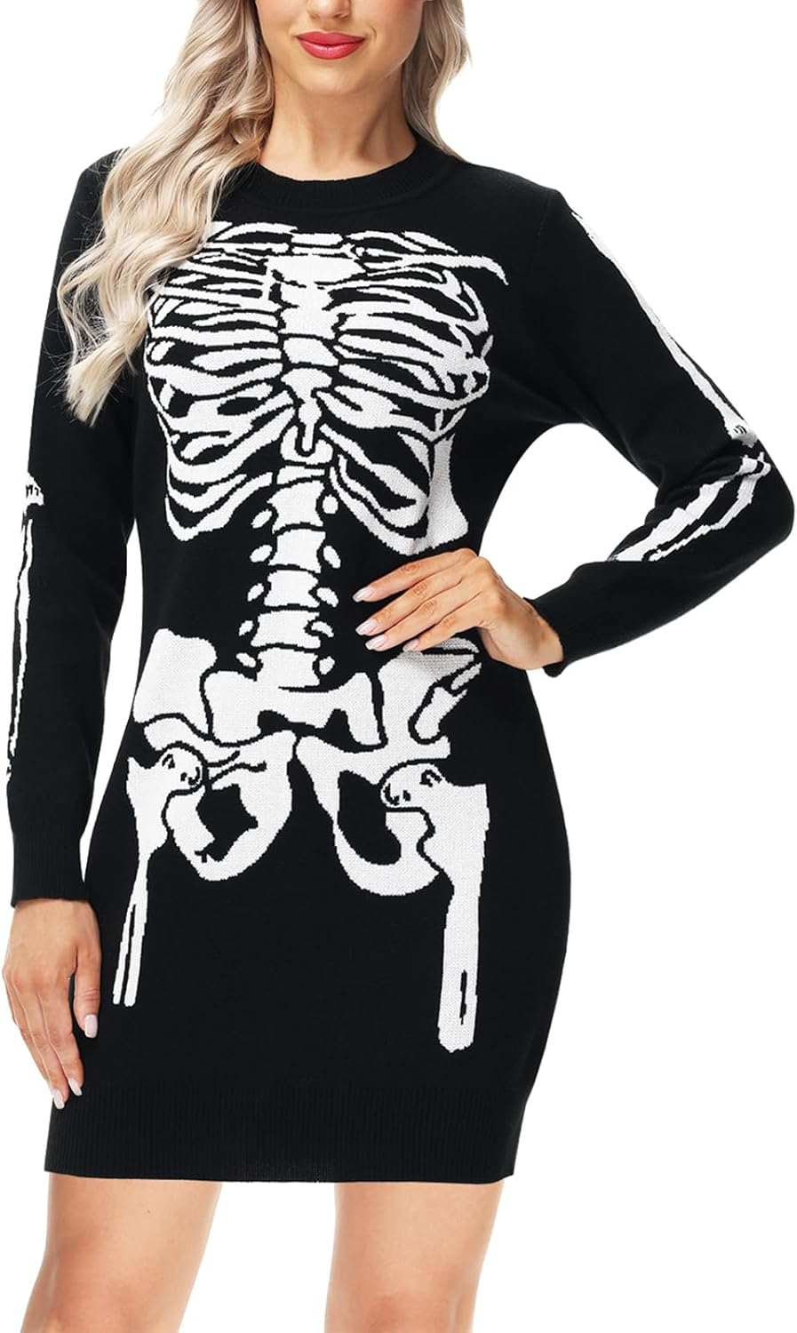 AOBUTE Women Christmas Sweater Dress for Holiday Fun and Style