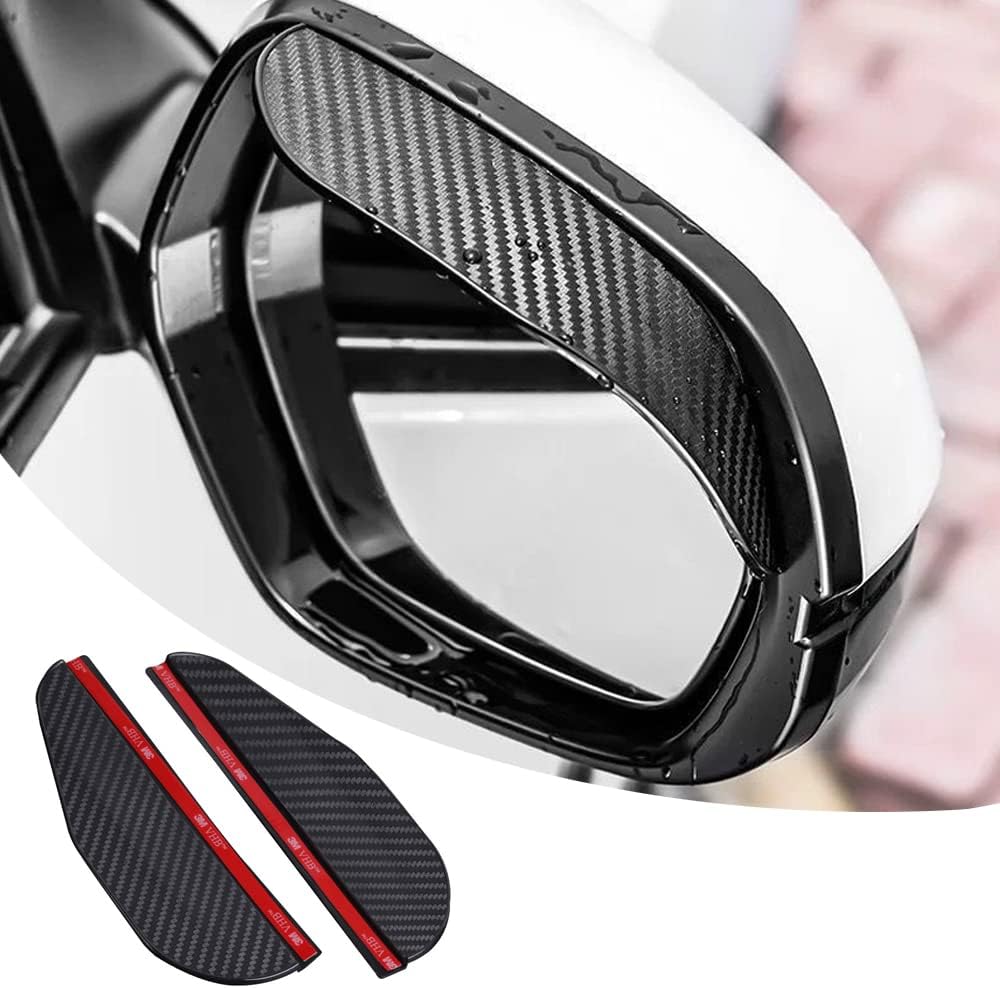 Pincuttee 2 Pack Mirror Rain Visor - Clear Vision