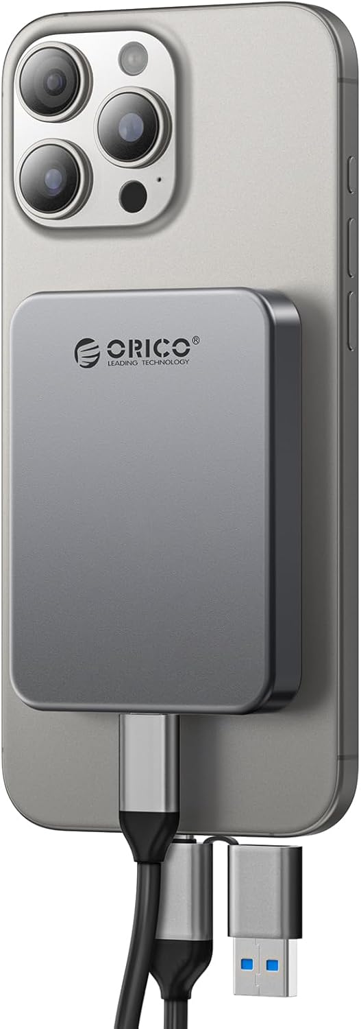 ORICO 4TB Magnetic Portable SSD for Fast 4K 120 fps Recording