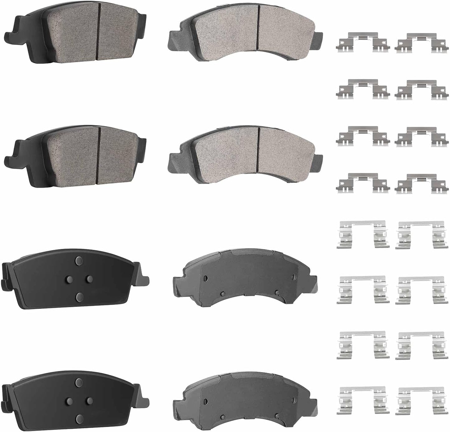 Front Rear Ceramic Disc Brake Pads Set for GMC Sierra 1500