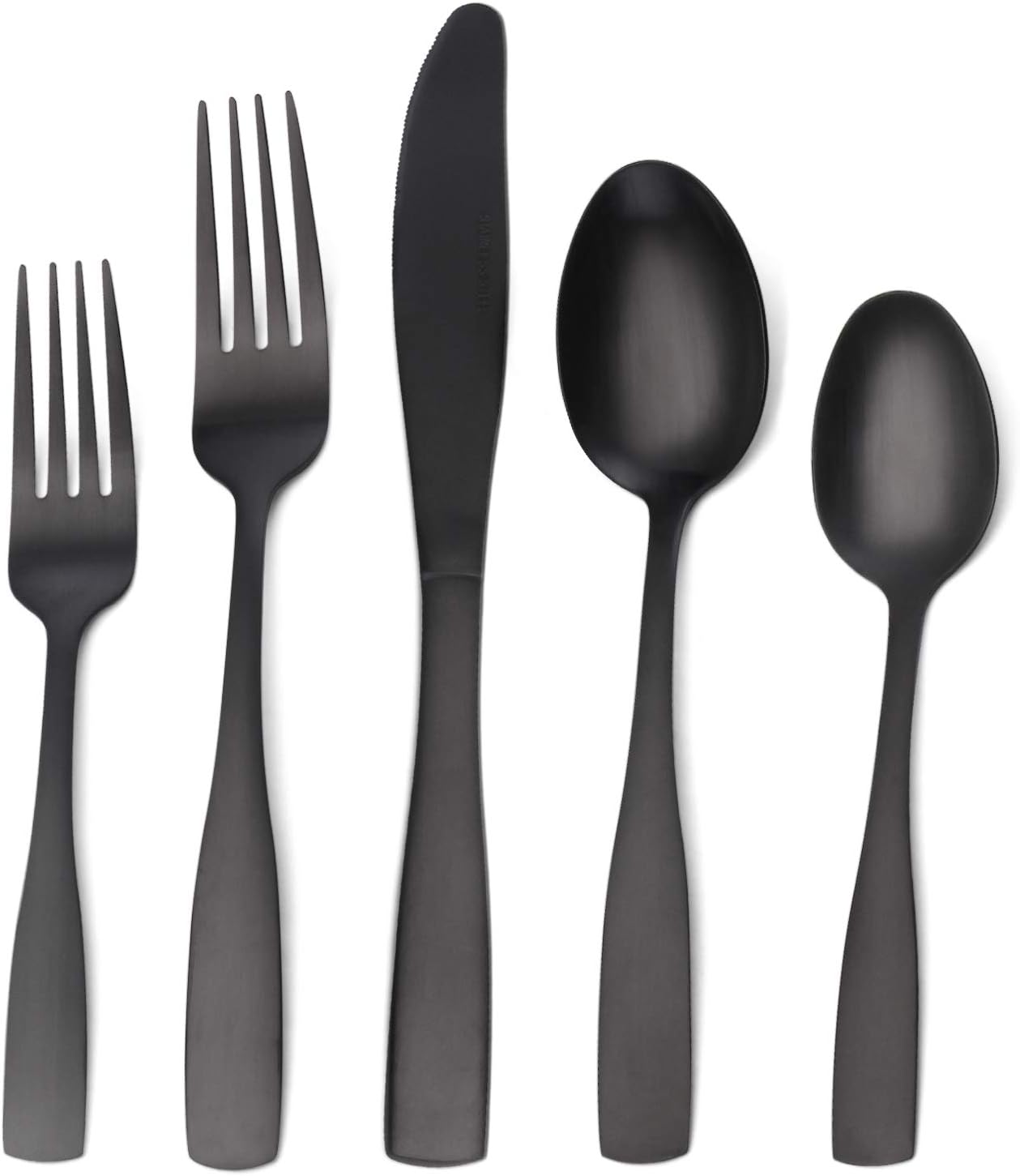 Matte Black Silverware Set - 30-Piece Stainless Steel Flatware