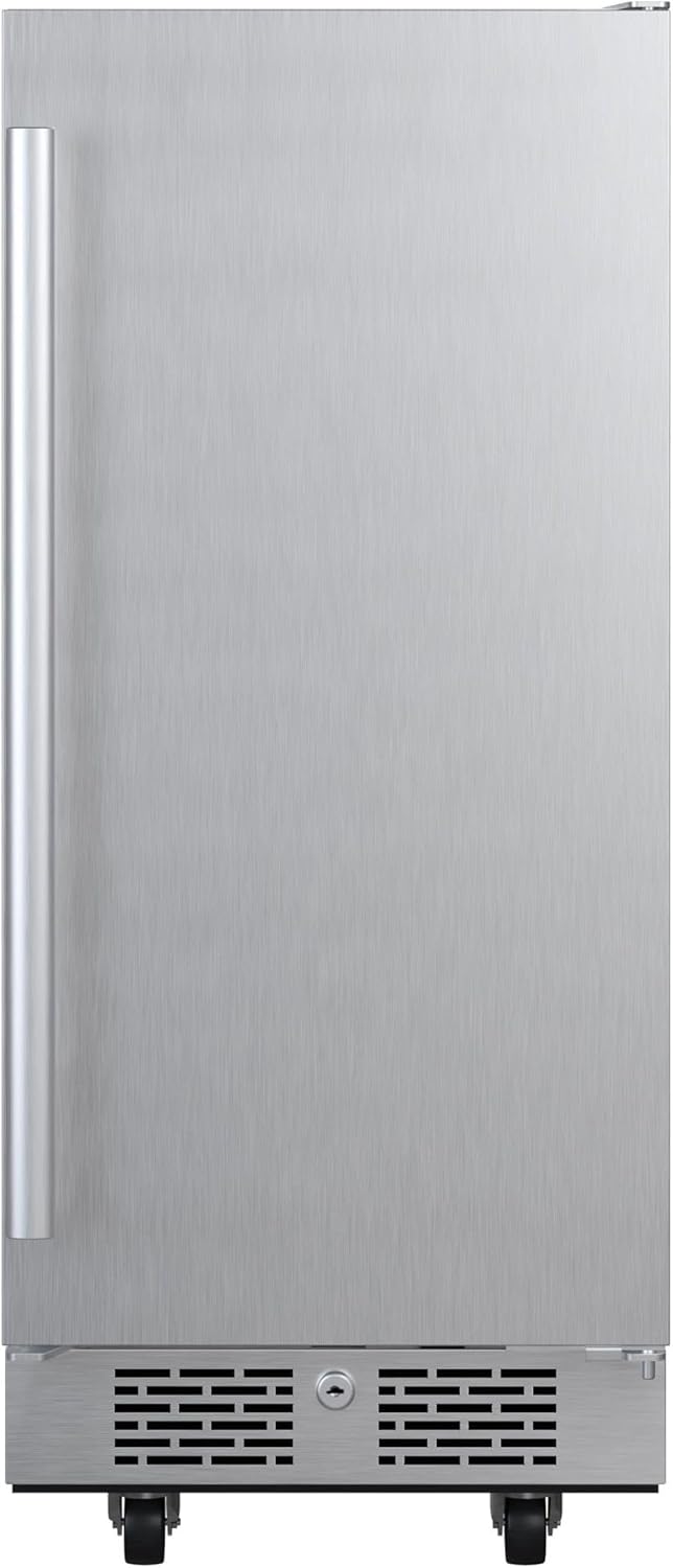 Avallon 15 Inch Wide Outdoor Compact Refrigerator with LED Lighting