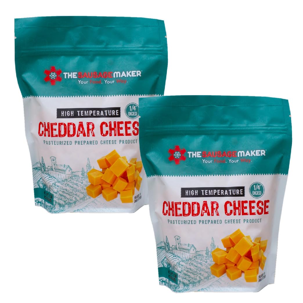 High Temp Cheddar Cheese for Sausage Making - 2 Lbs