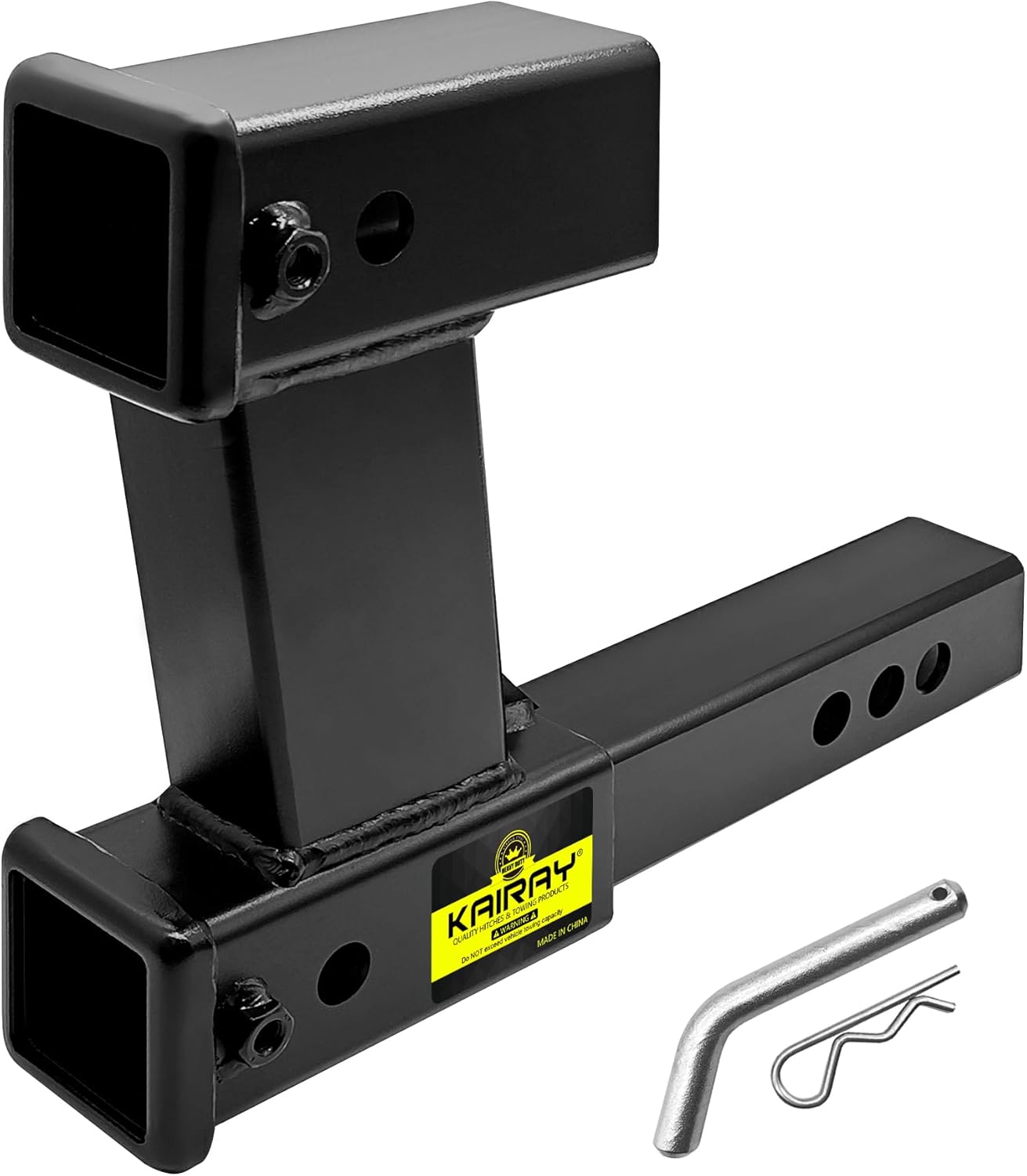 KAIRAY Double Hitch Receiver: Versatile 2 inch Trailer Adapter