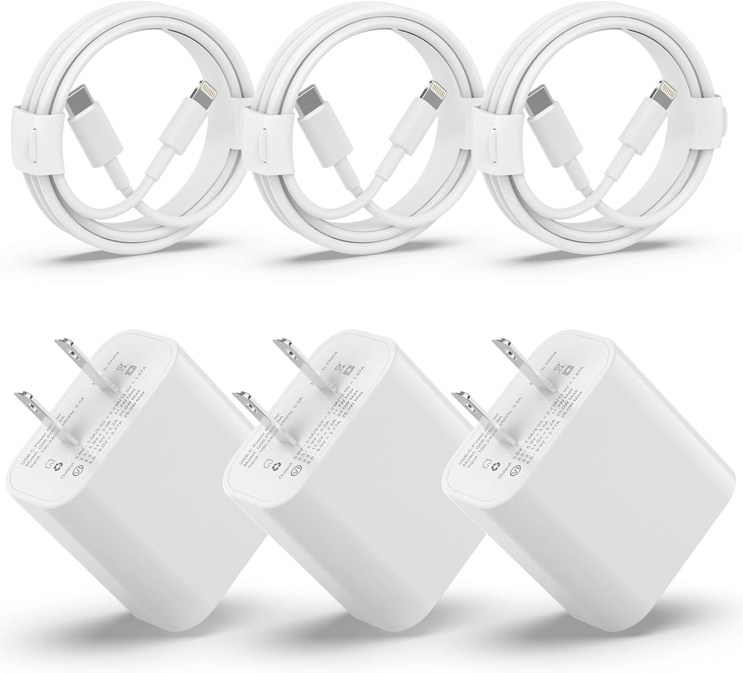 Fast Charge Trio for iPhone - 20W USB C Trio Pack
