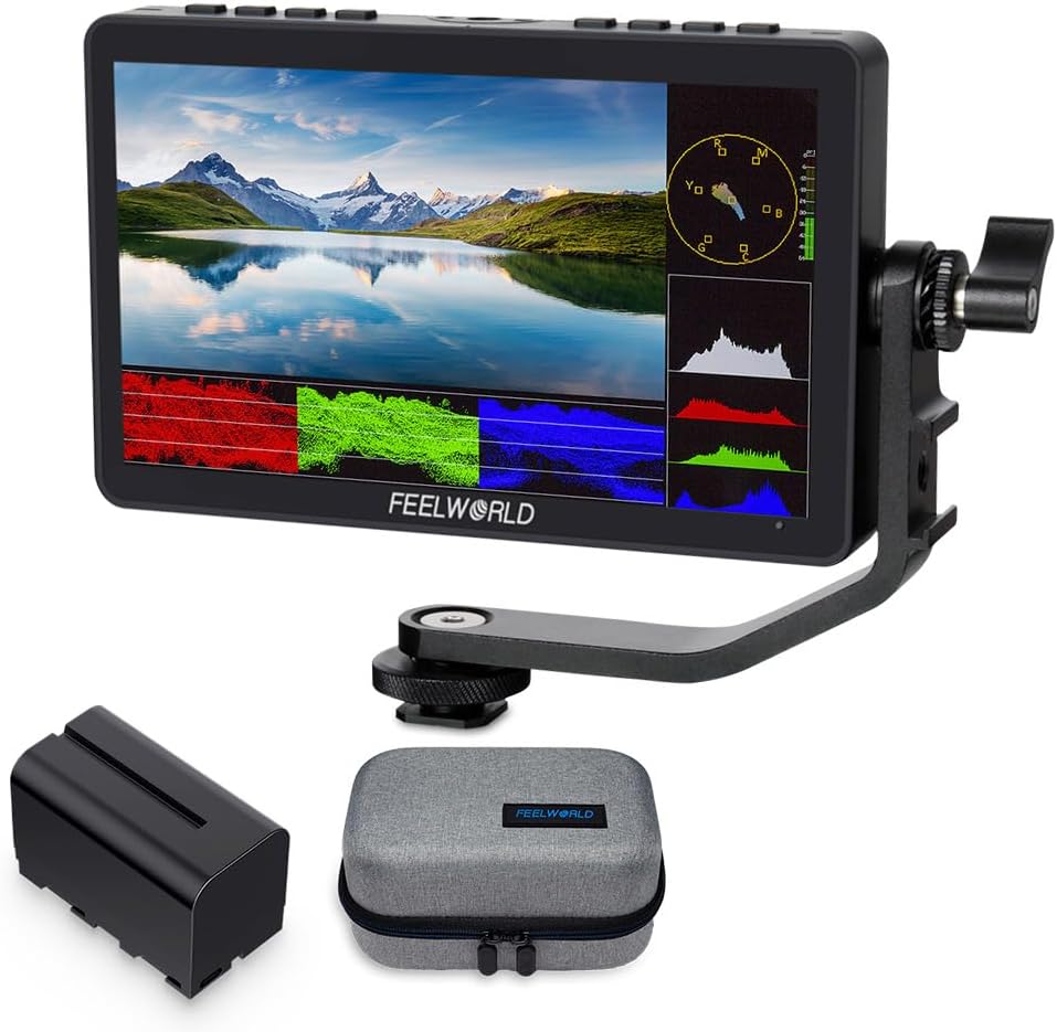 FEELWORLD F5 Pro 6 Inch Touch Screen DSLR Monitor with Battery