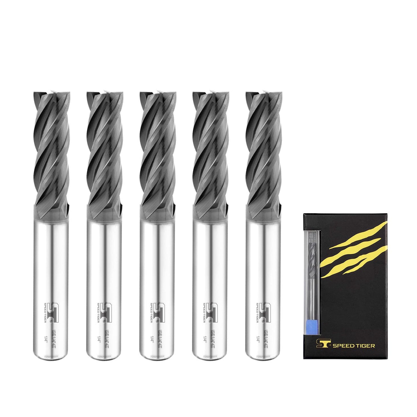SPEED TIGER Micrograin Carbide Square End Mill for Precision Cutting
