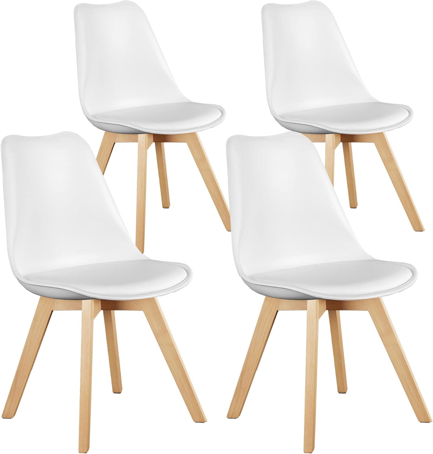 Mid Century Modern Dining Chairs Set of 4 for Kitchen Use