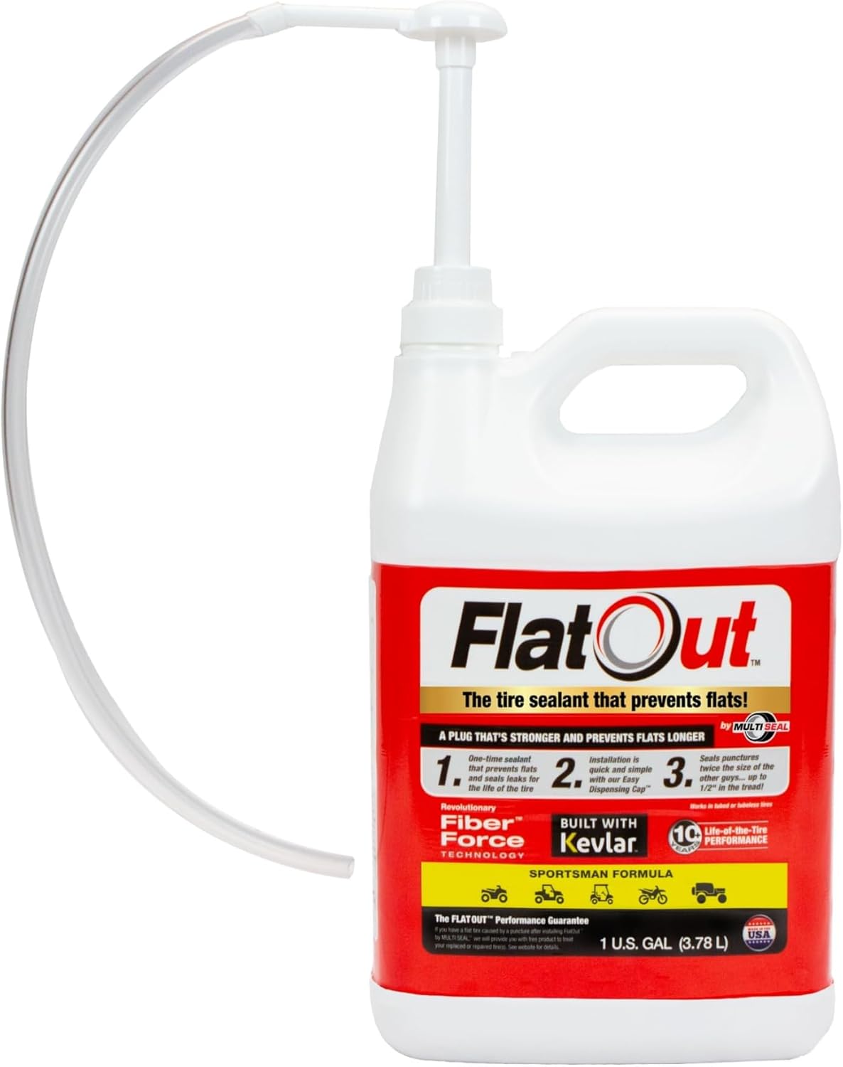 Flat Out Tire Sealant Sportsman Formula for Leak Prevention