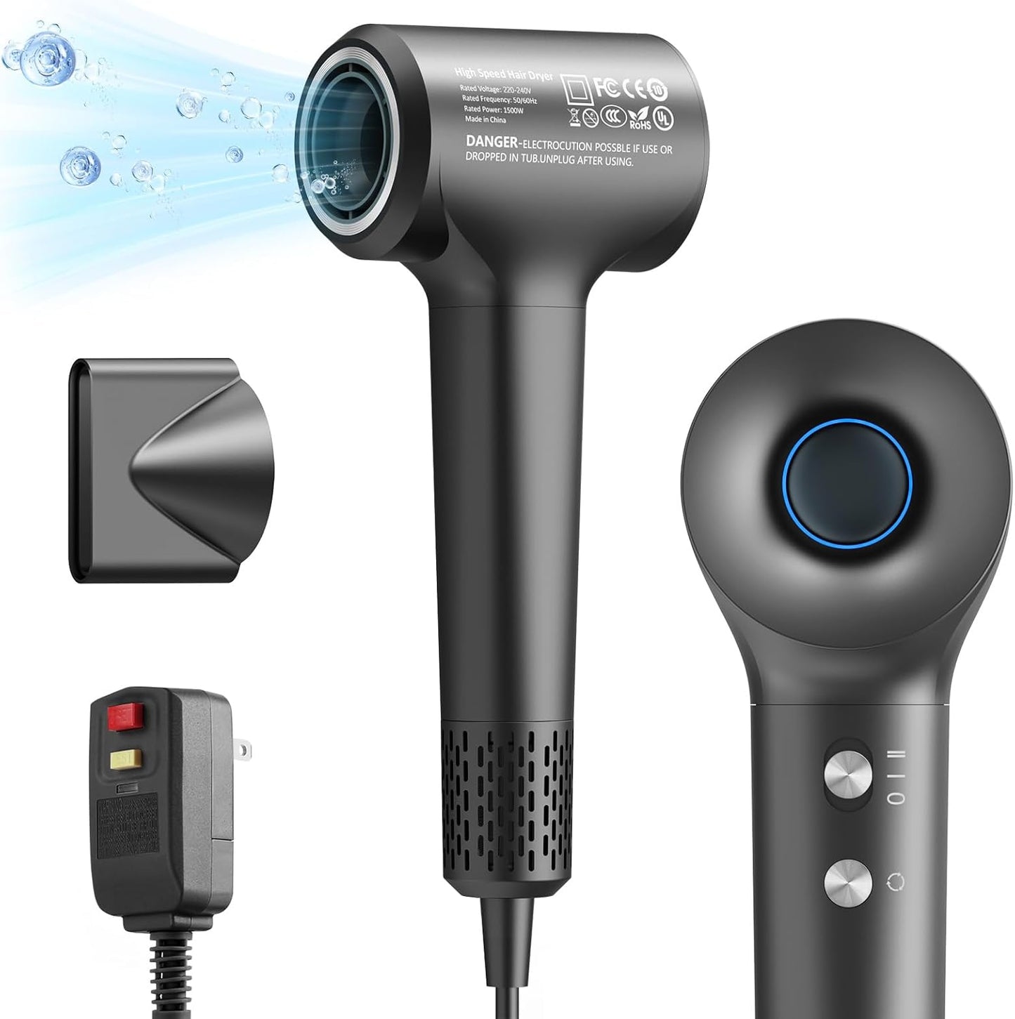 Fast Dry Lightweight Ionic Hair Dryer - Travel Essential!