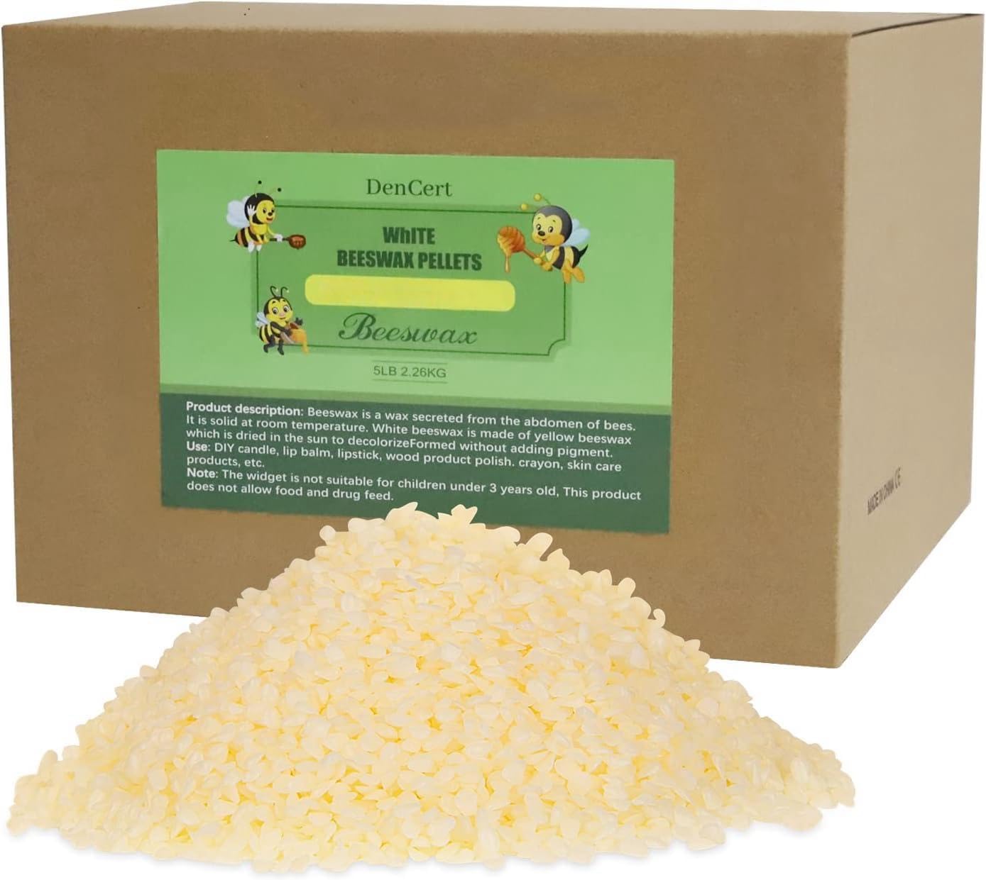 Triple Filtered Beeswax Pellets for DIY Beauty