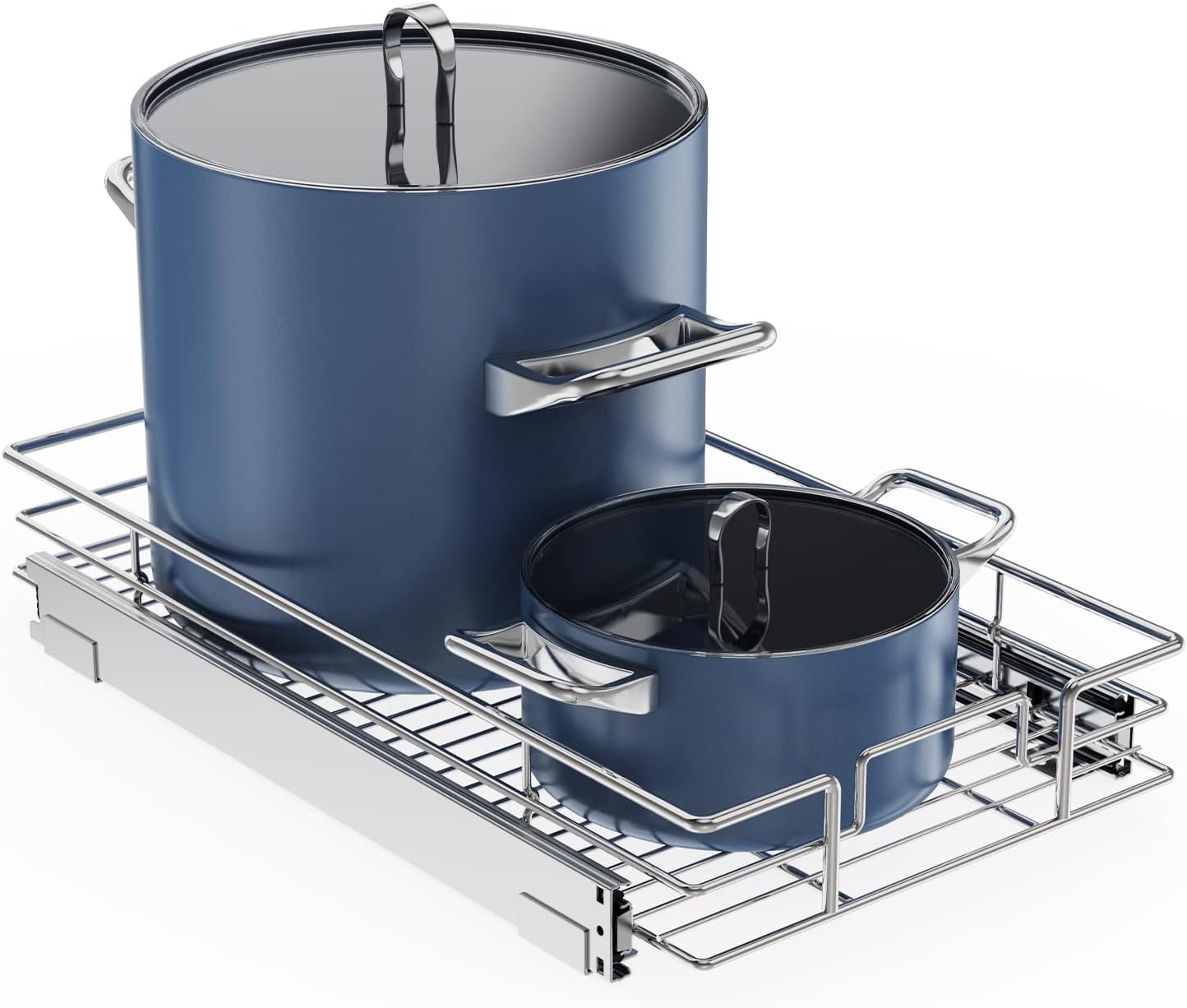 ROOMTEC Pull Out Cabinet Organizer for Efficient Kitchen Storage