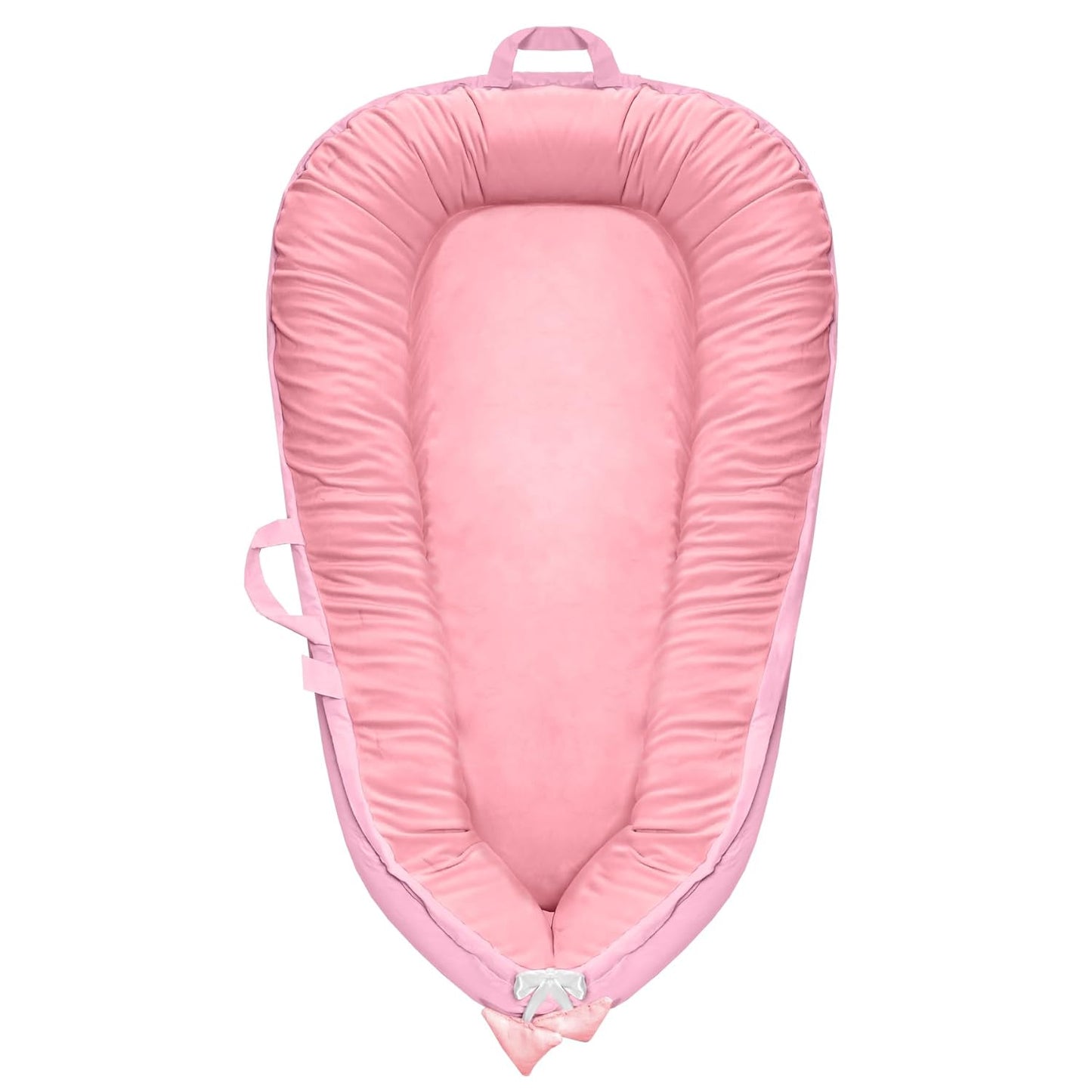 Adjustable Breathable Baby Lounger - 100% Cotton & Velvet Cover