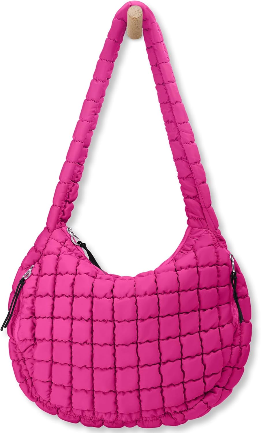 Large Quilted Puffer Tote Bag for Women - Stylish Carryall