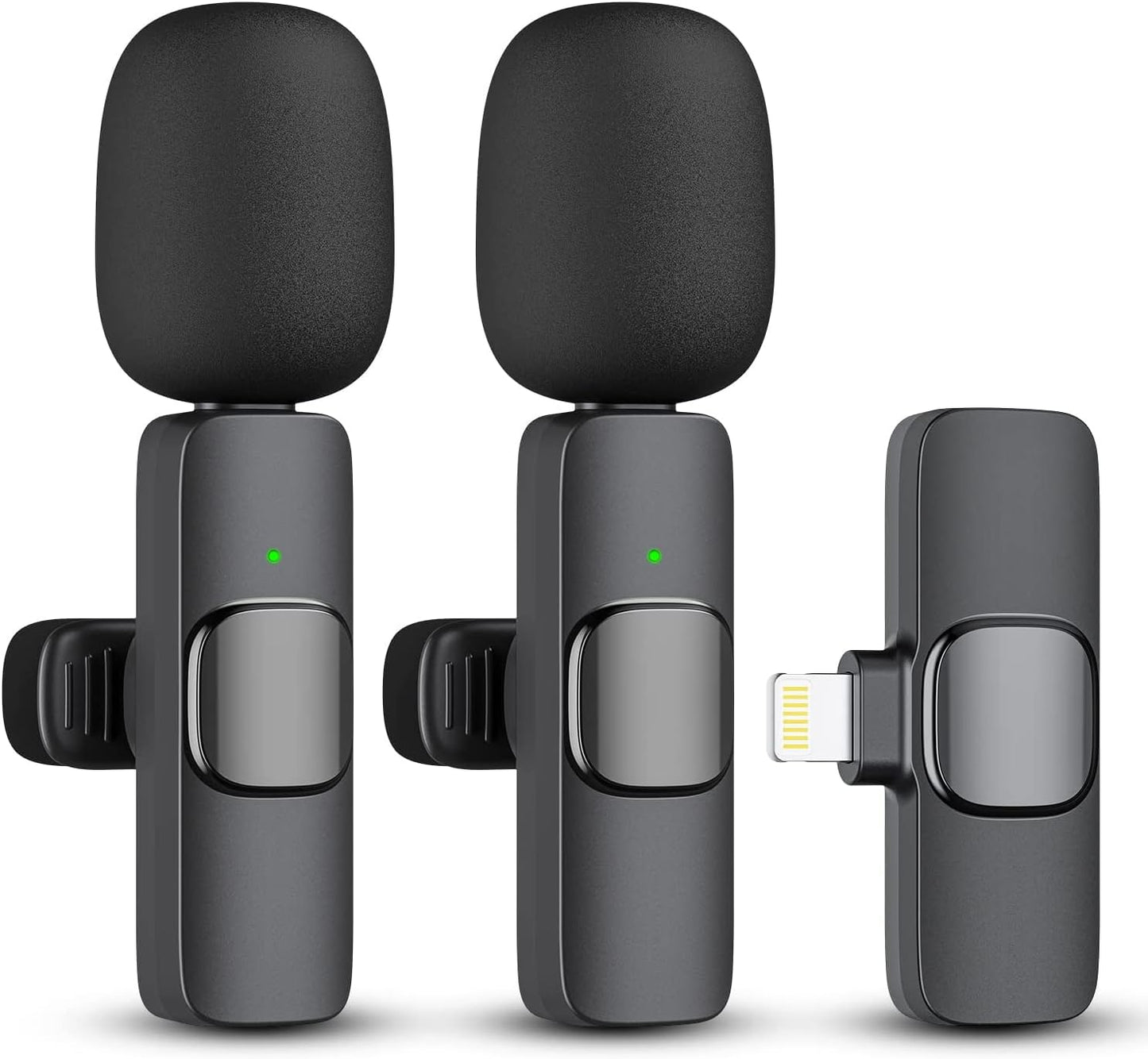 Wireless Lapel Mics Set for iPhone - Pro Quality Audio