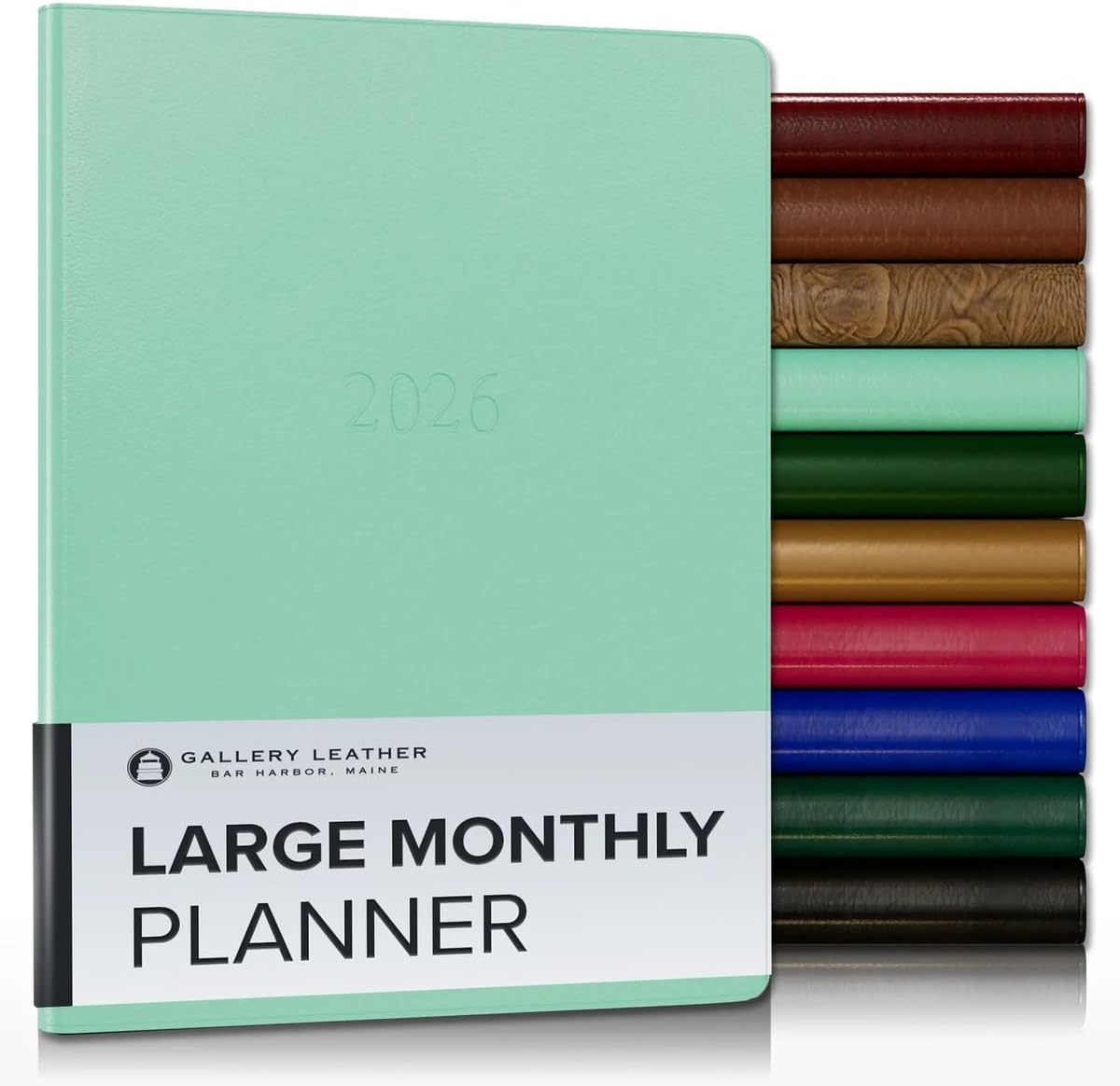 Gallery Leather Large Monthly Planner 2025-2026 for Success