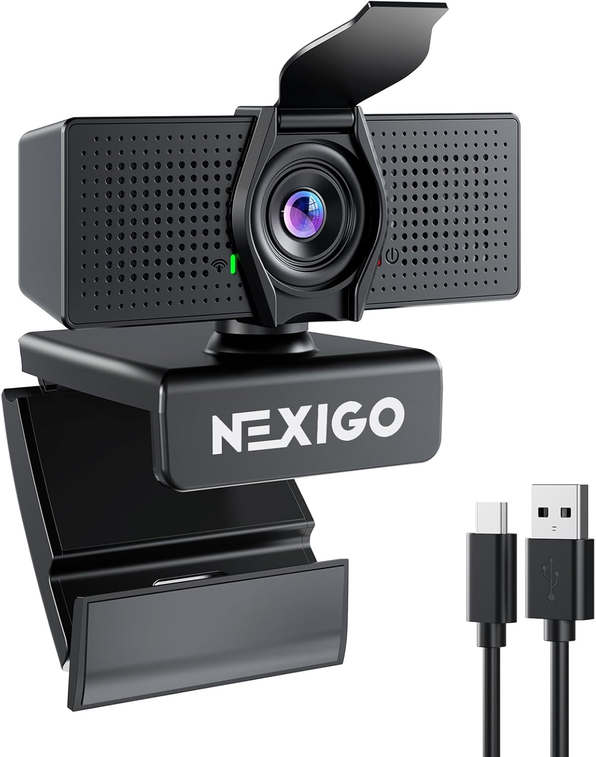 NexiGo N60 Pro 1080P Webcam with Noise Reduction Mic & More