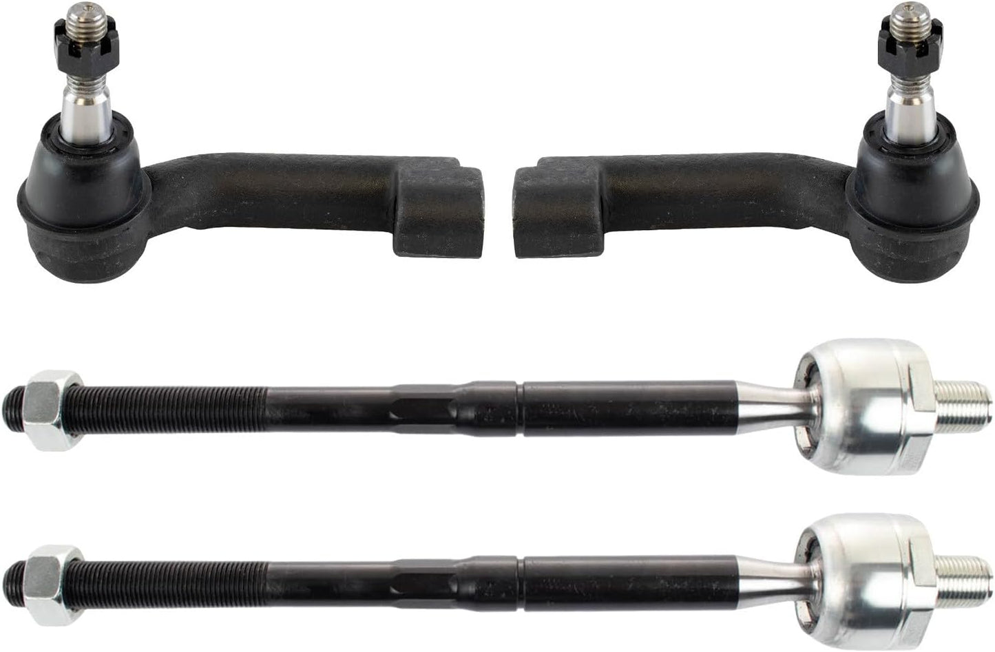 TRQ Front Inner and Outer Tie Rod Set for Ford Expedition & F-150