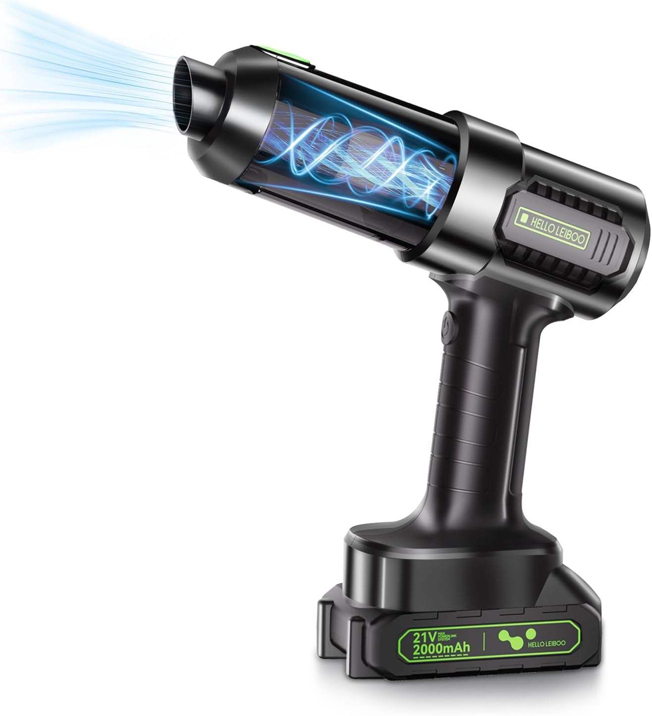 helloleiboo Cordless 4-in-1 Car Vacuum - 16000pa Power