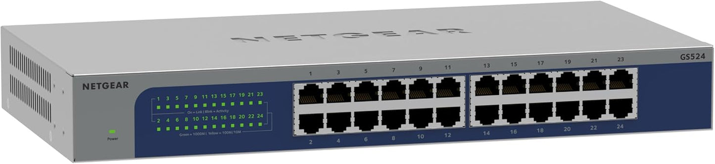 NETGEAR 24-Port Gigabit Ethernet Unmanaged Switch for Home