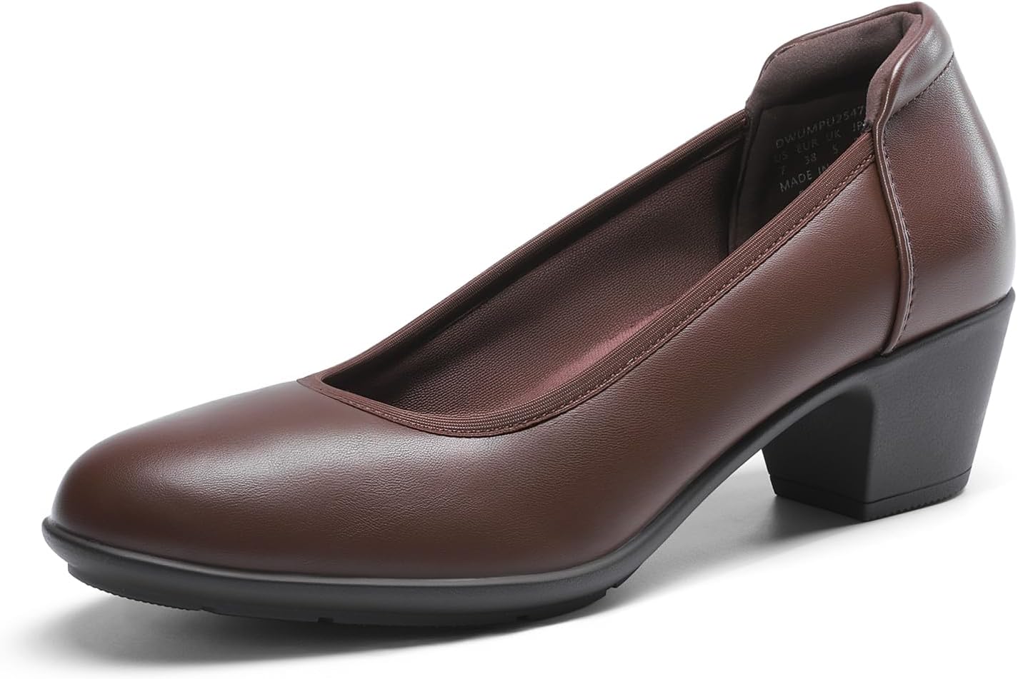 DREAM PAIRS Women's Low Chunky Heels for Office Comfort