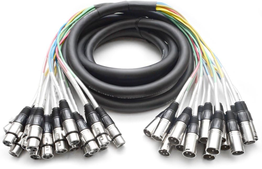 16 Channel XLR Snake Cable for Pro Audio by Seismic Audio