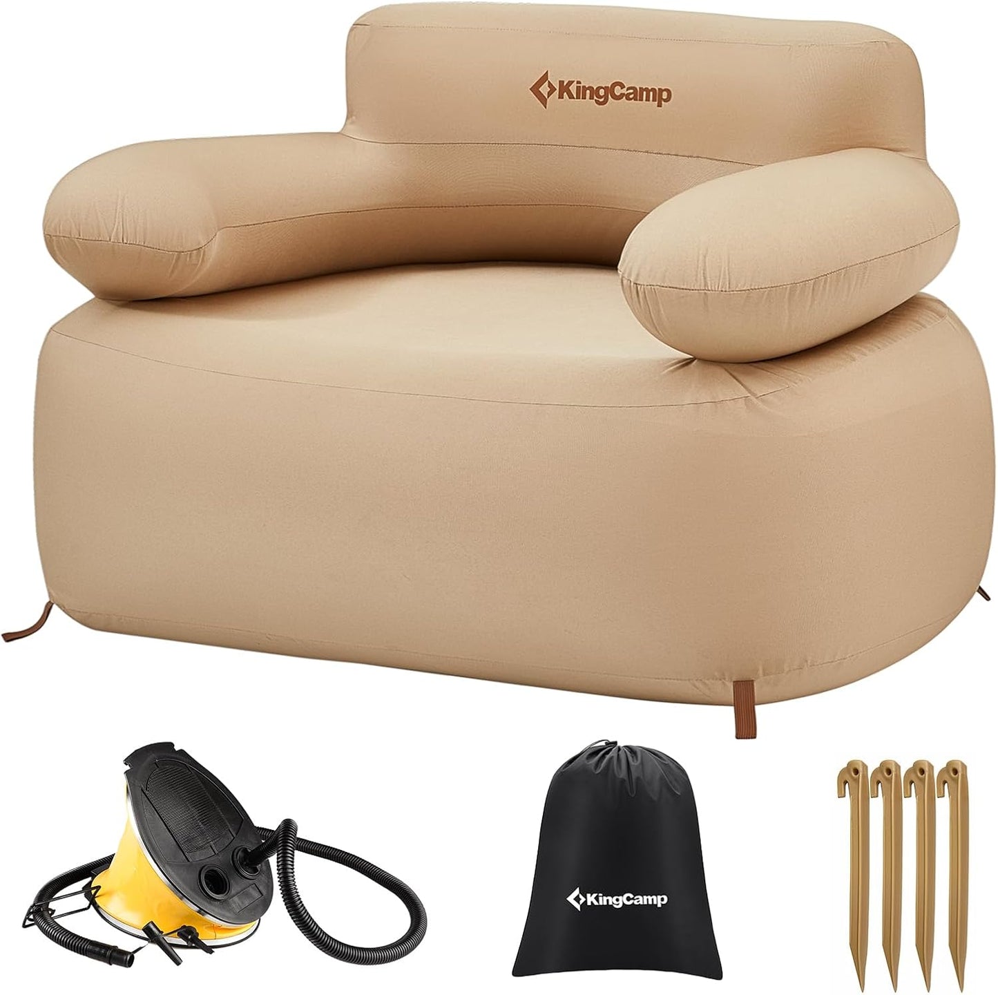 KingCamp Inflatable Couch for Camping - Portable Air Lounger
