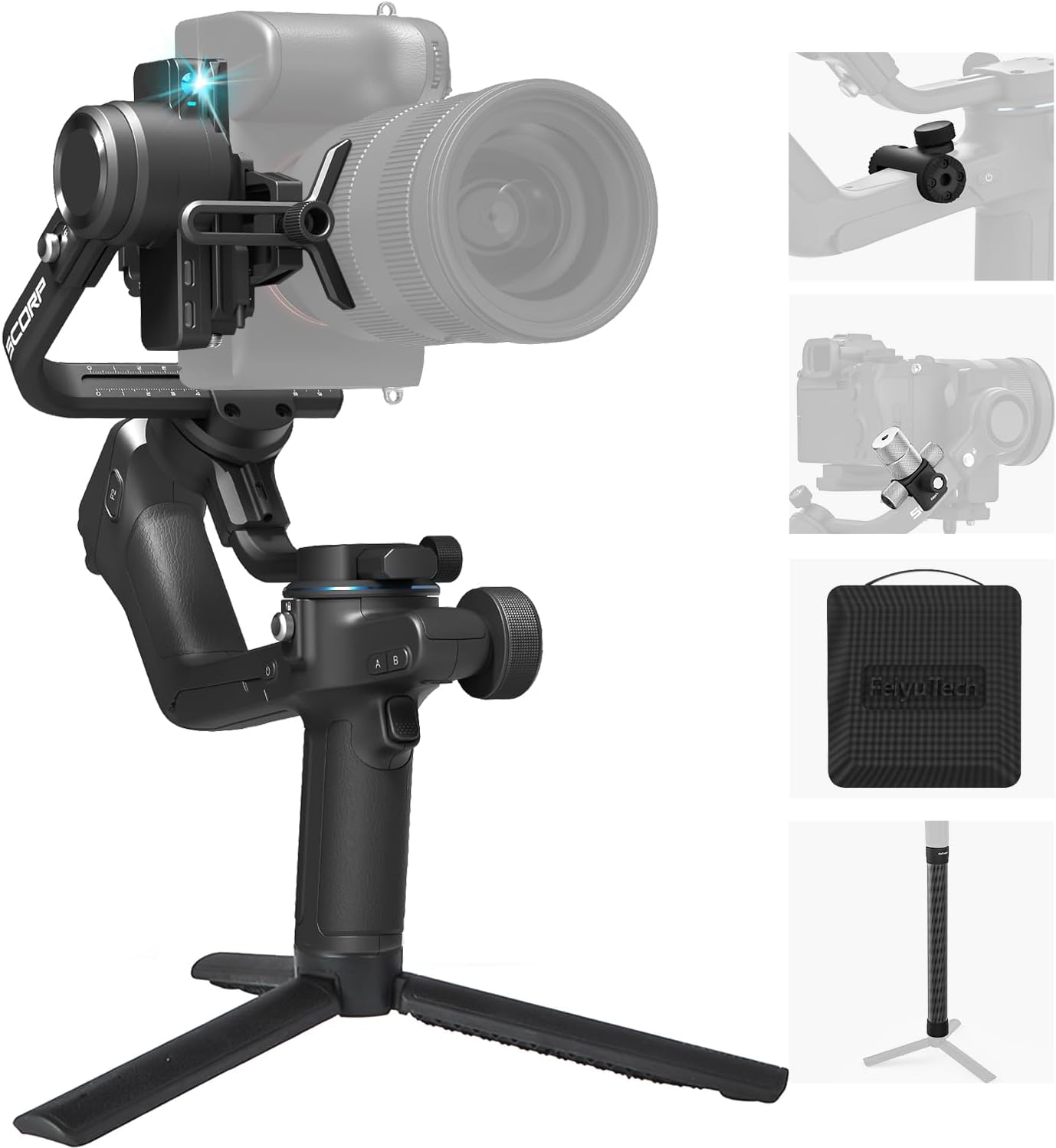 FeiyuTech SCORP 2 Gimbal Stabilizer with AI Tracking & More