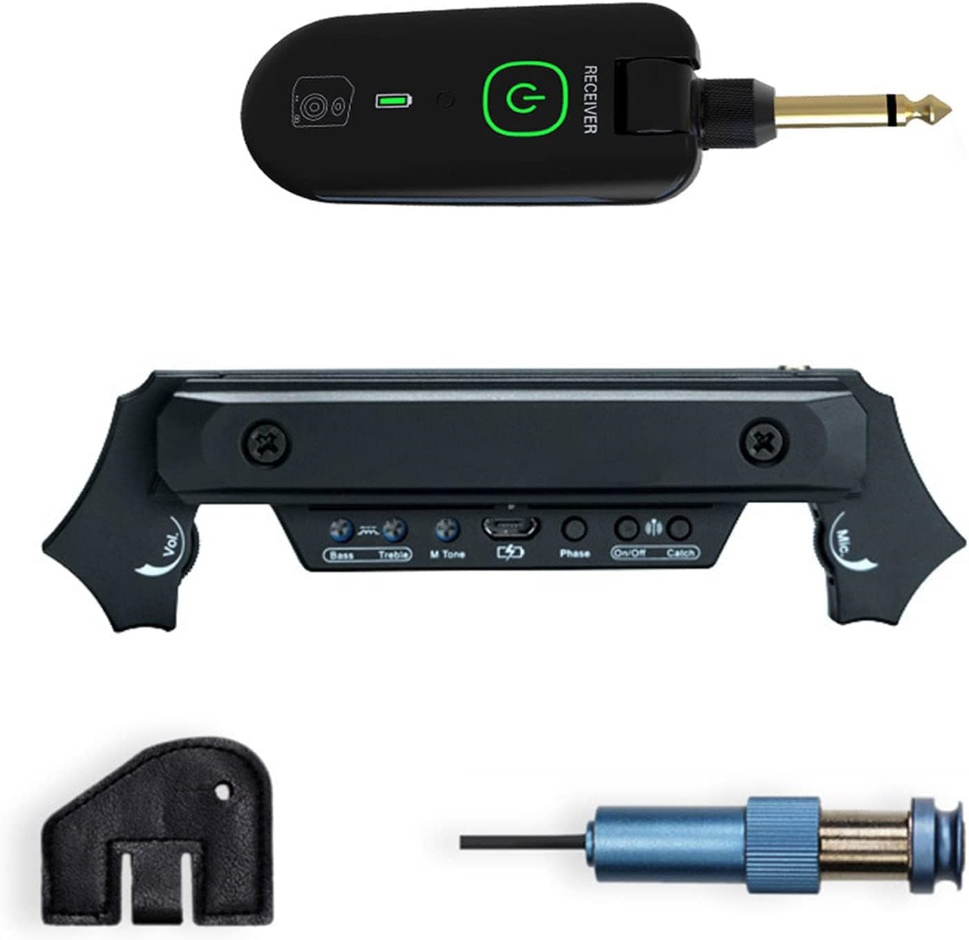Wireless & Wired Acoustic Guitar Pickup System for Performers