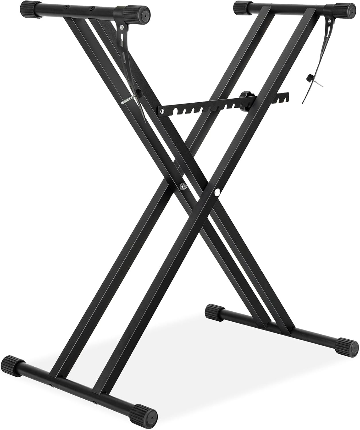 Adjustable Double X Keyboard Stand - Securely Holds Keyboards 61-88 Keys
