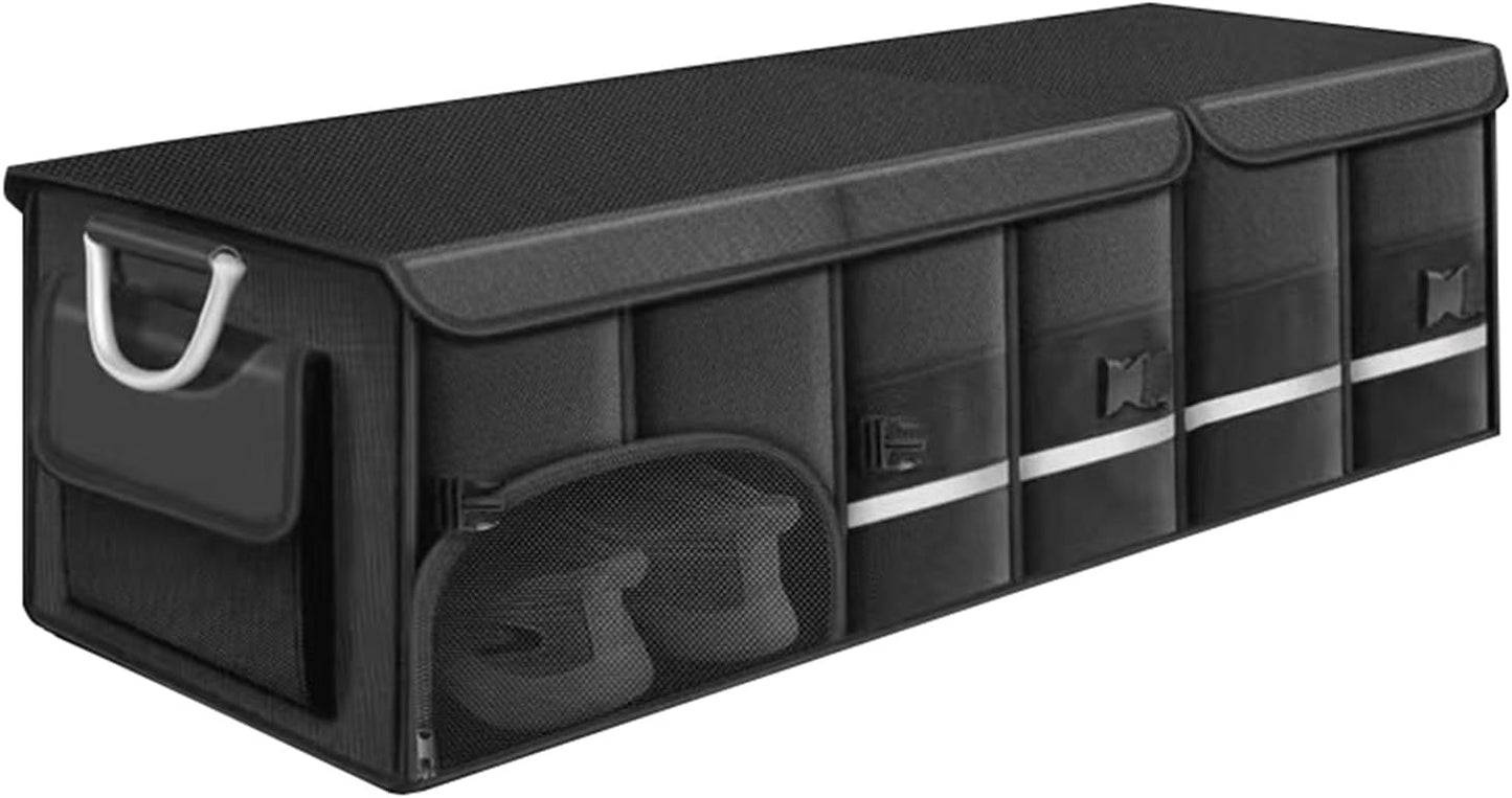 Collapsible Multi Compartment Car Trunk Organizer for SUVs