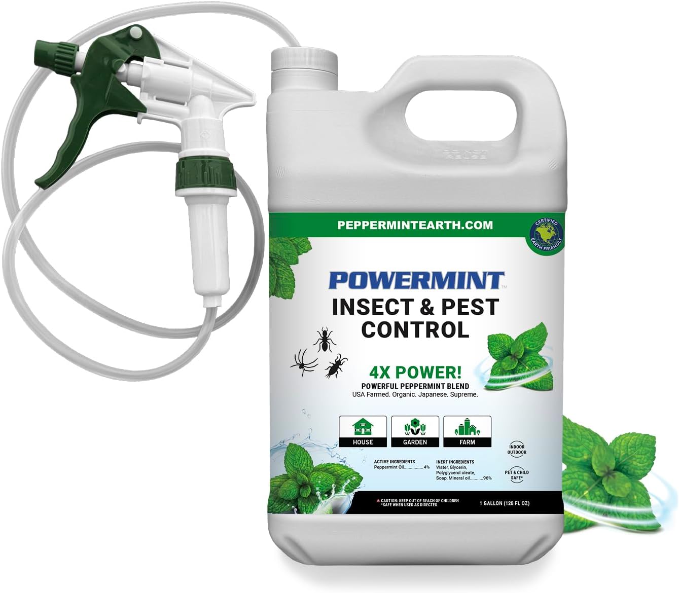 1 Gallon Peppermint Oil Insect Control Spray for Home Use