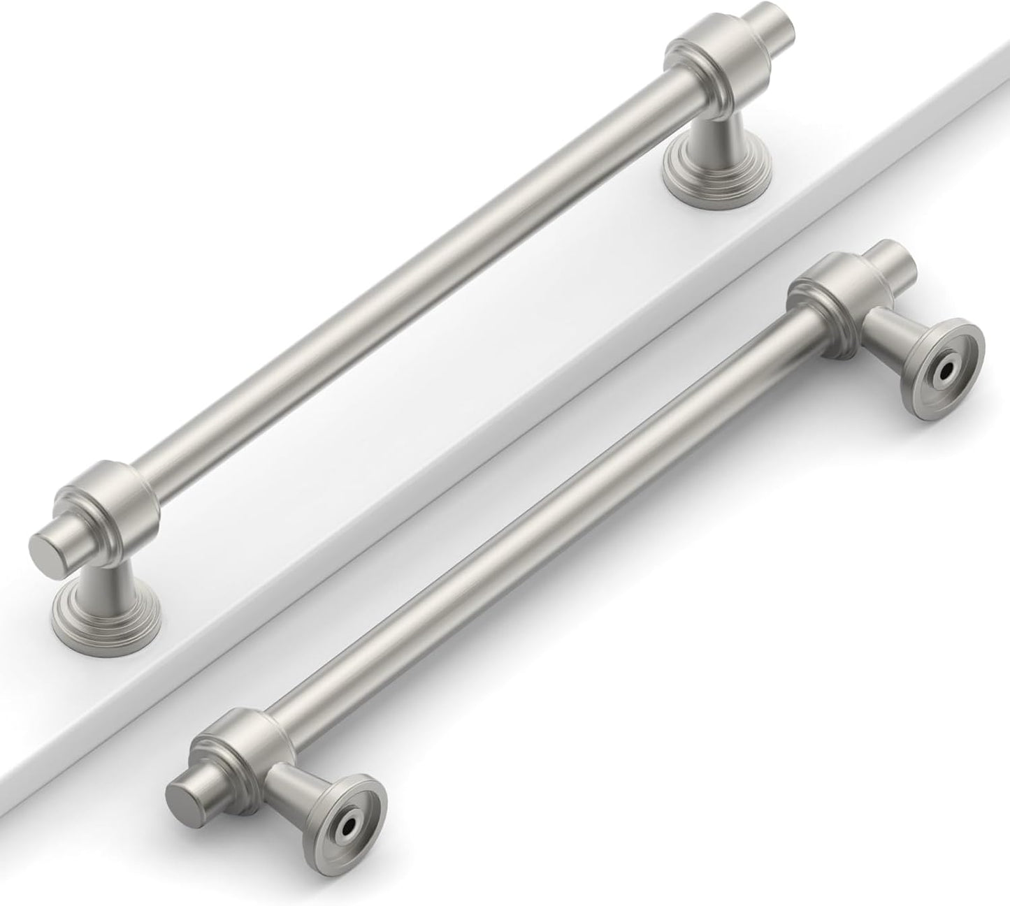 10 Pack 6.3 in Brushed Satin Nickel Cabinet Pulls for Kitchen