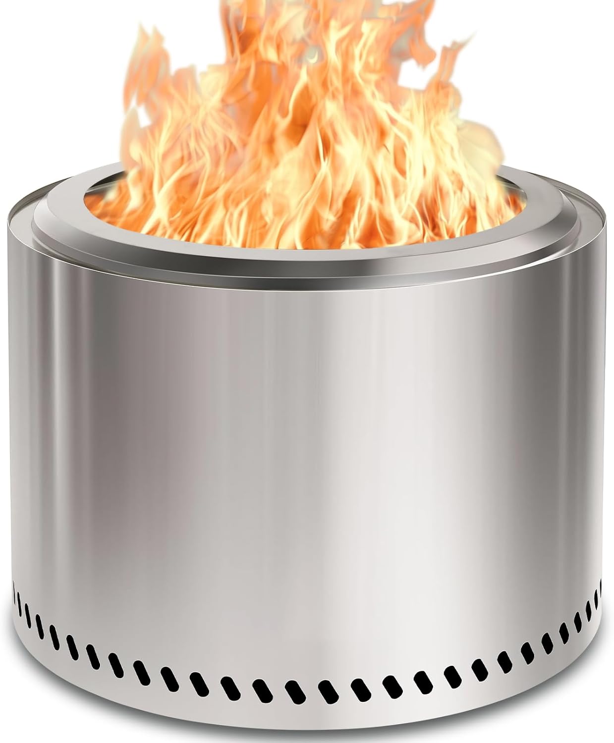 HGD 19.5 Smokeless Fire Pit Outdoor for BBQ and Bonfire Fun
