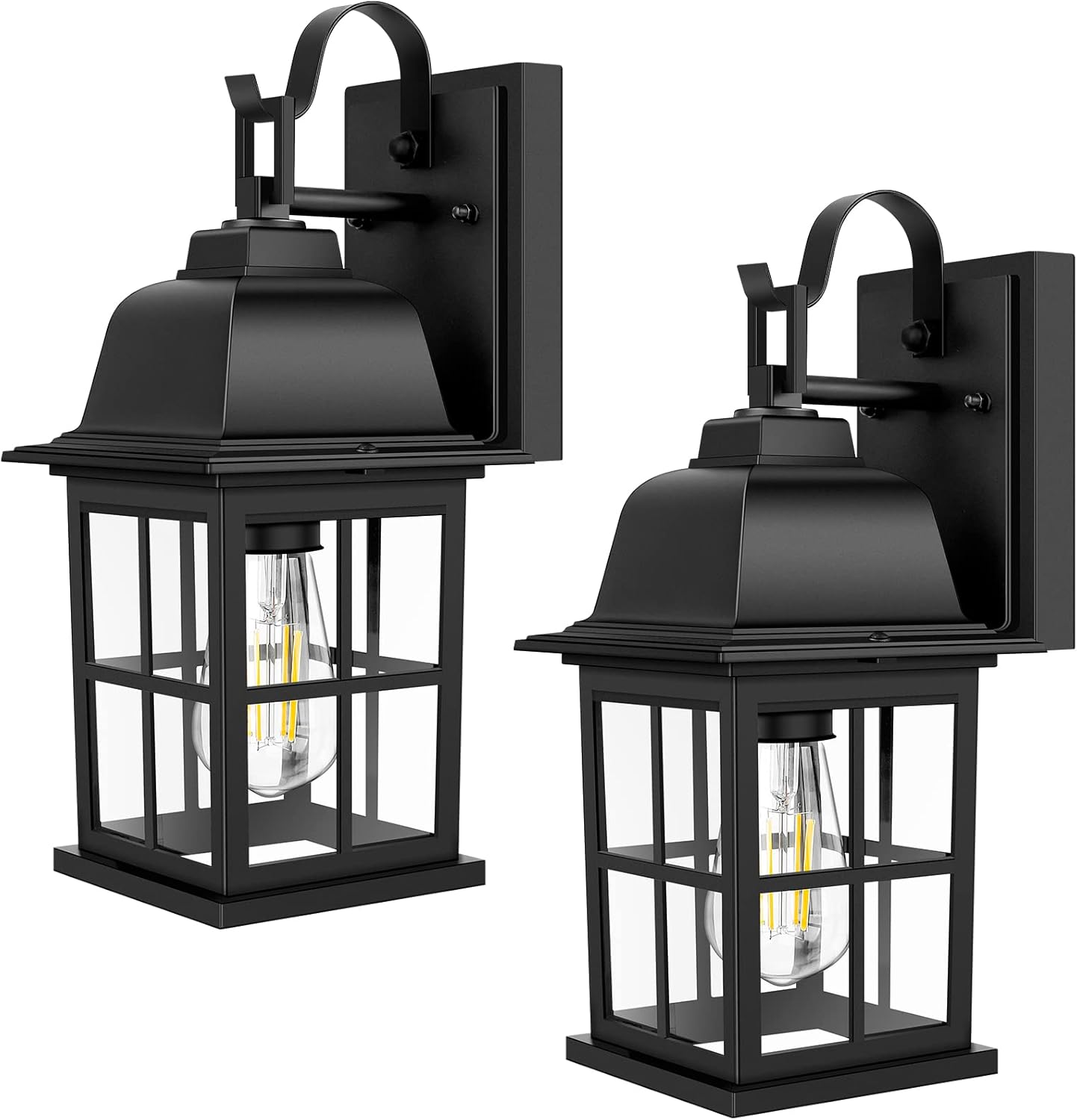 TOBUSA 2-Pack Outdoor Light Fixtures for Modern Home Decor