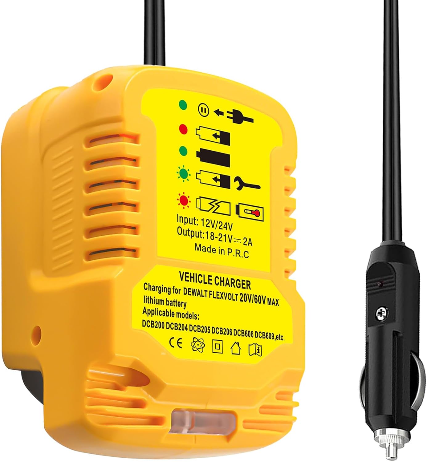 JJXNDO Dewalt 20V 60V MAX Battery Vehicle Charger