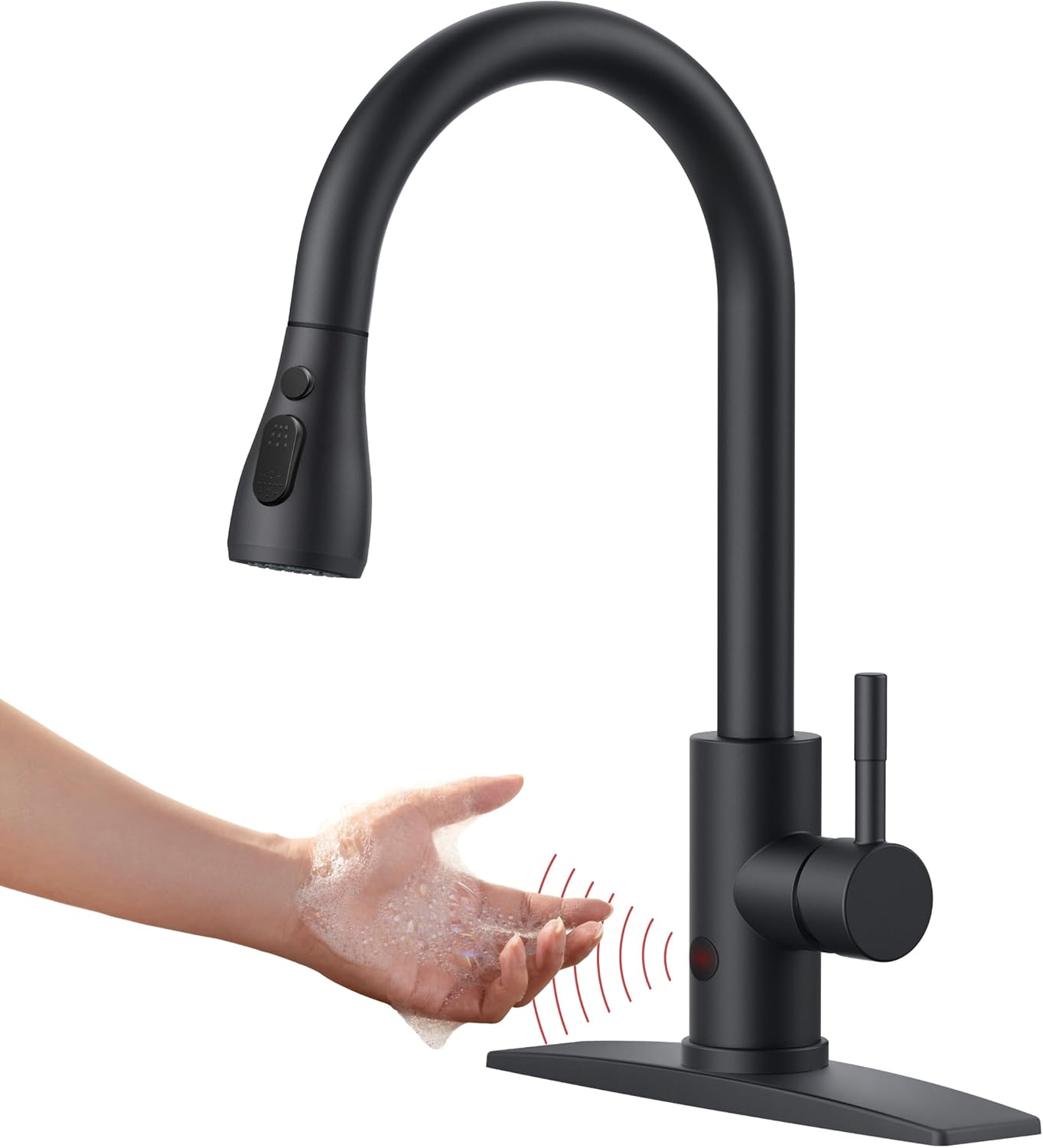 FORIOUS Touchless Kitchen Faucet with Pull Down Sprayer Features