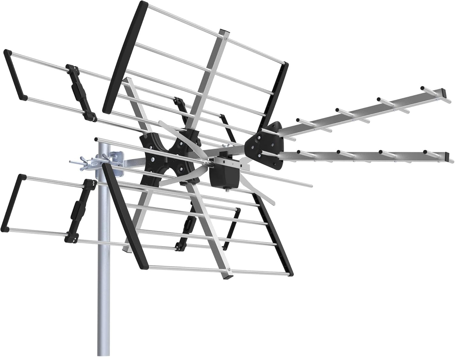 Outdoor UHF/VHF TV Antenna for 60 Mile Range and More