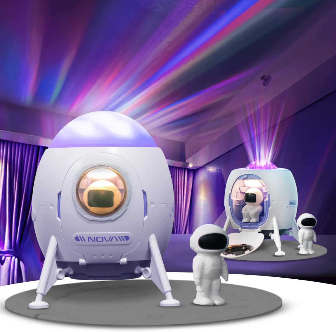 Space Aurora Projector - Astronaut Decor Light