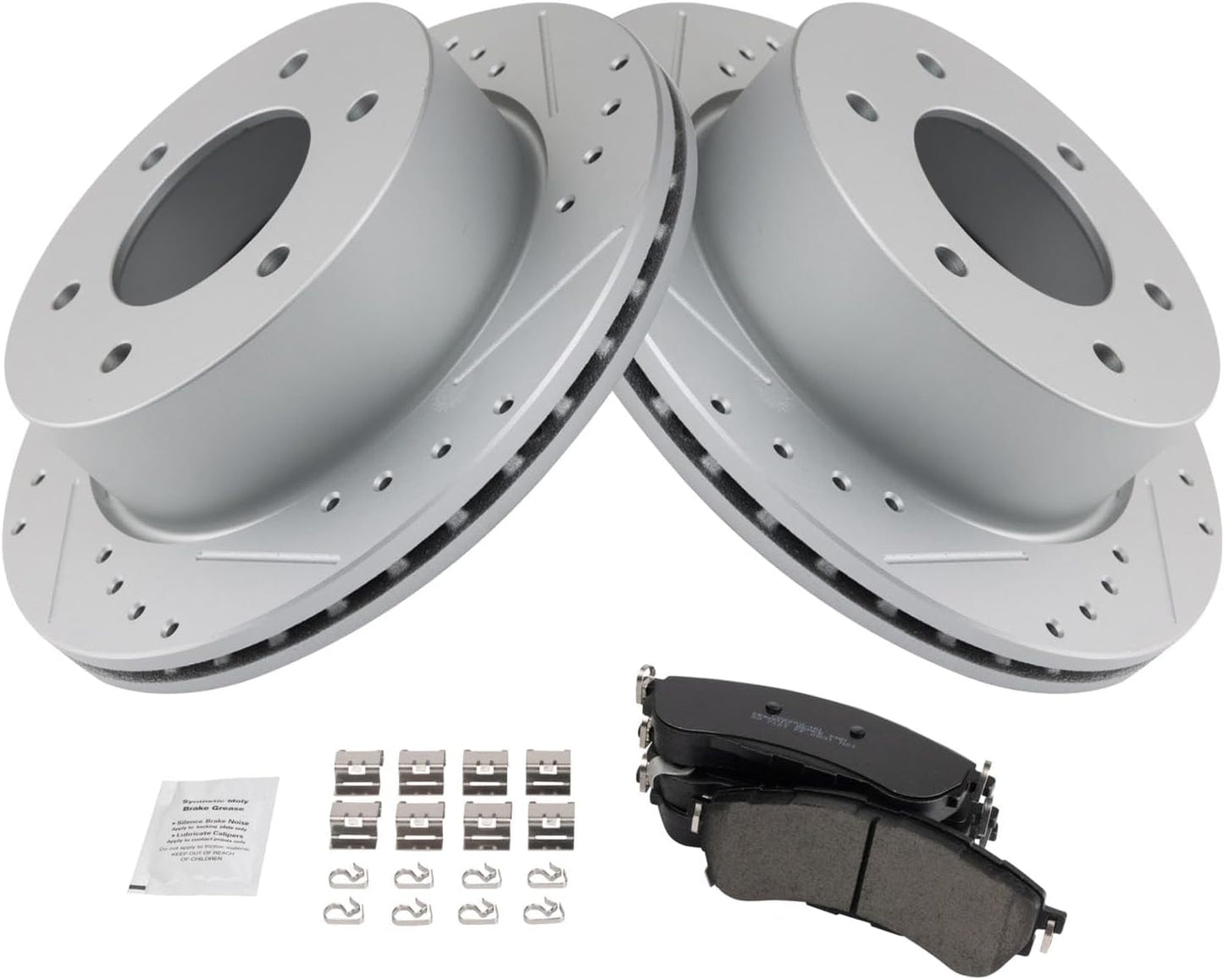 TRQ Rear Brake Pad & Rotor Kit for 2019-2021 Ford Ranger