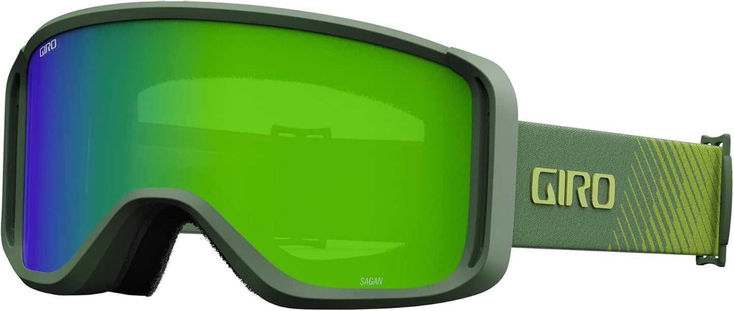 Giro Sagen Ski Goggles - Hedge Green Streaker Strap