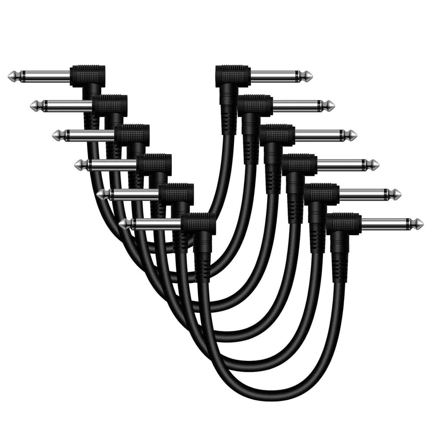 6-Pack Heams Guitar Patch Cables: Noise-Free, Long-Lasting