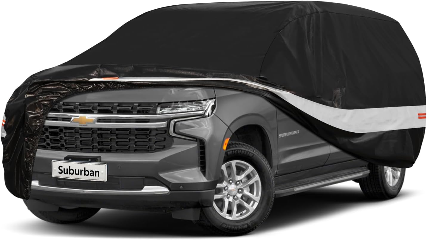10 Layers SUV Car Cover for Chevrolet Suburban Waterproof All Weather