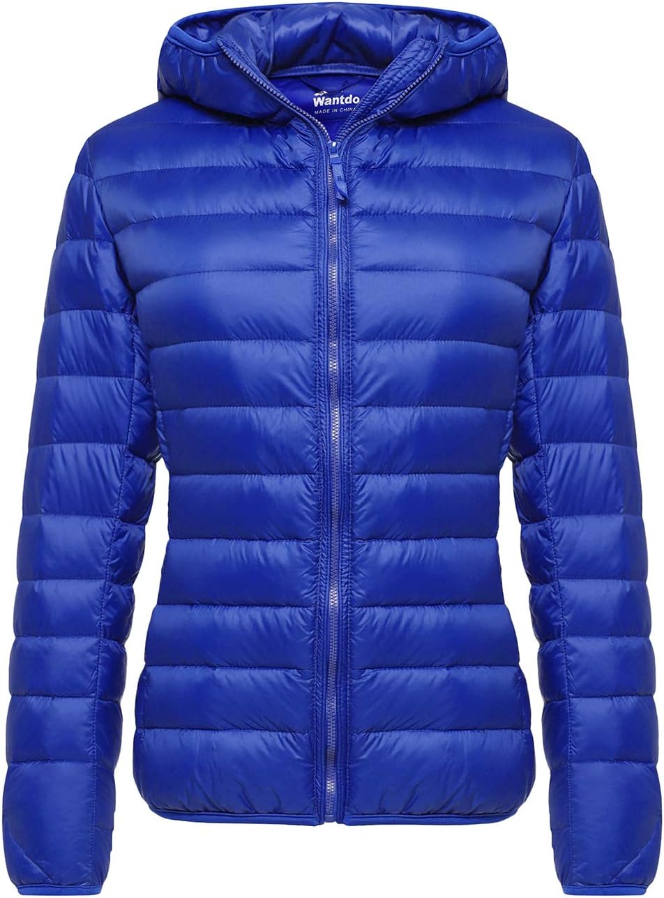 Wantdo Women's Hooded Packable Ultra Light Weight Down Jacket