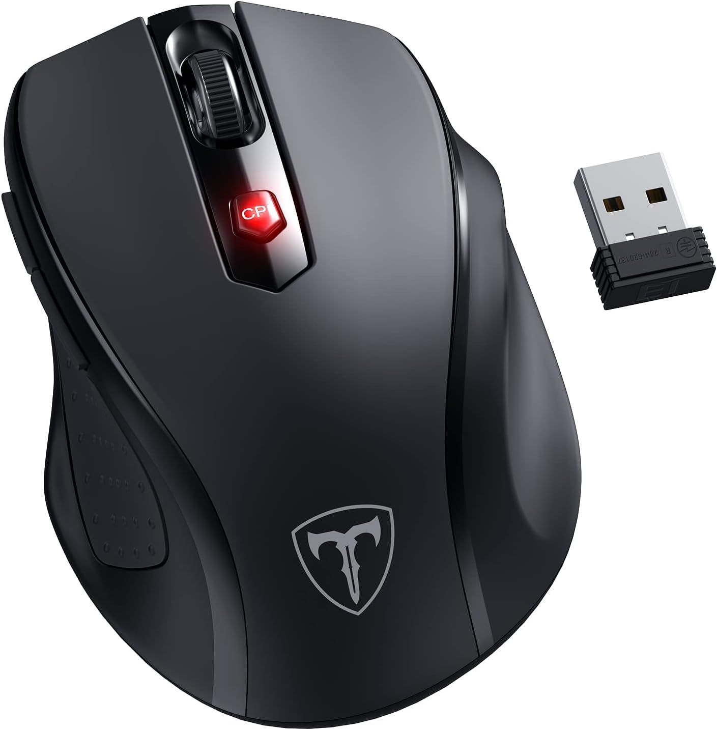D-09 Wireless Mouse: Ergo Grips, Lightspeed 2400 DPI, 16-Month Battery