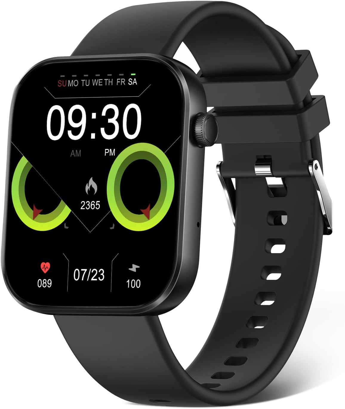 LOJUSIMEH Smart Watch: Make Calls, IP68 Waterproof, 100+ Sport Modes
