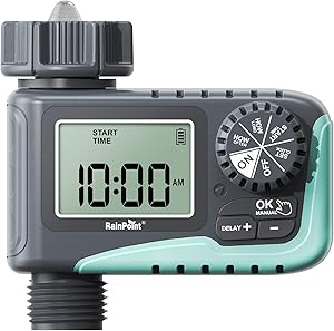 RAINPOINT Sprinkler Timer for Efficient Garden Watering Control