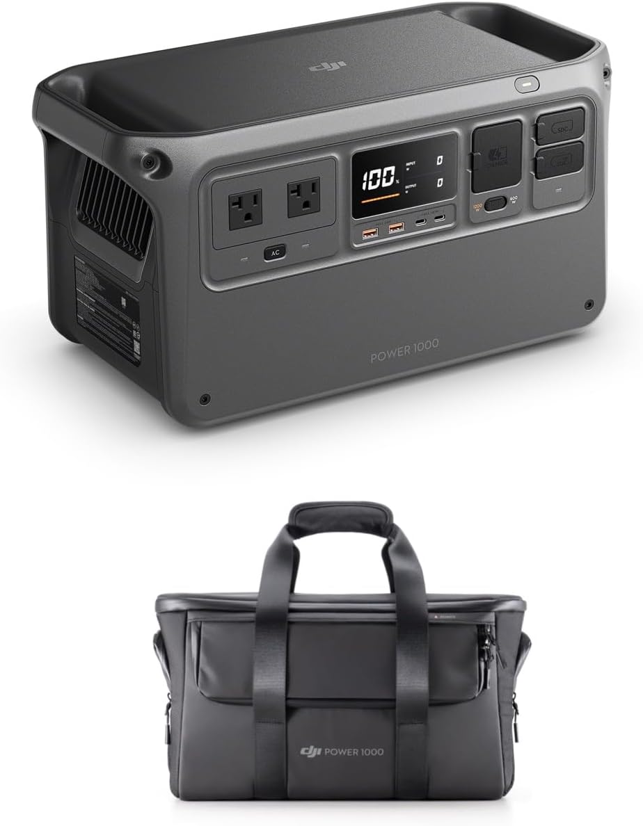 DJI Power 1000: 1024Wh LiFePO4 Battery, 2200W Solar Generator