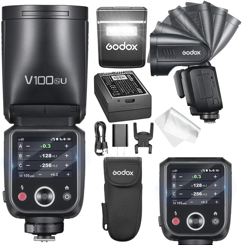 GODOX V100 S Flash for Sony: 100W TTL with Touchscreen Control